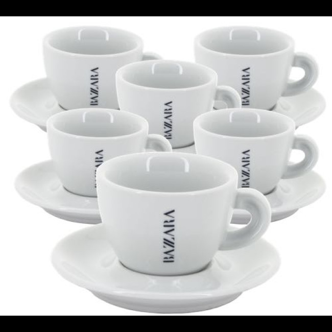 Set ceasca + farfurie Cappuccino Bazzara (6 buc)