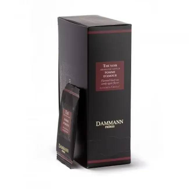 Ceai Negru cu Mere Caramelizate Dammann Pomme d'Amour 24 plicuri