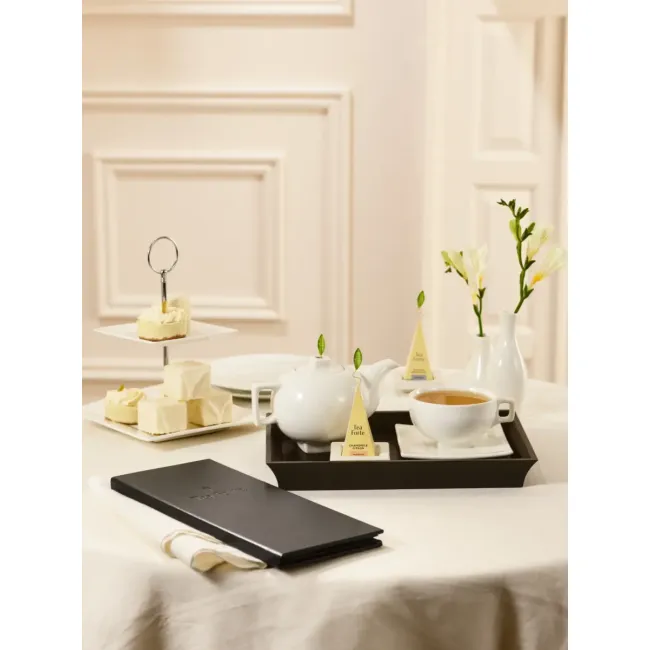 Tava din abanos pentru servit ceaiul Tribeca Contoured Tray - Tea Forte