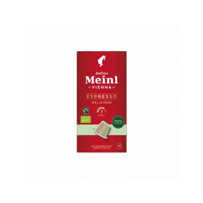 Cafea Julius Meinl Espresso Delizioso Bio Fairtrade (10 capsule x 5.6 gr) - compatibil Nespresso