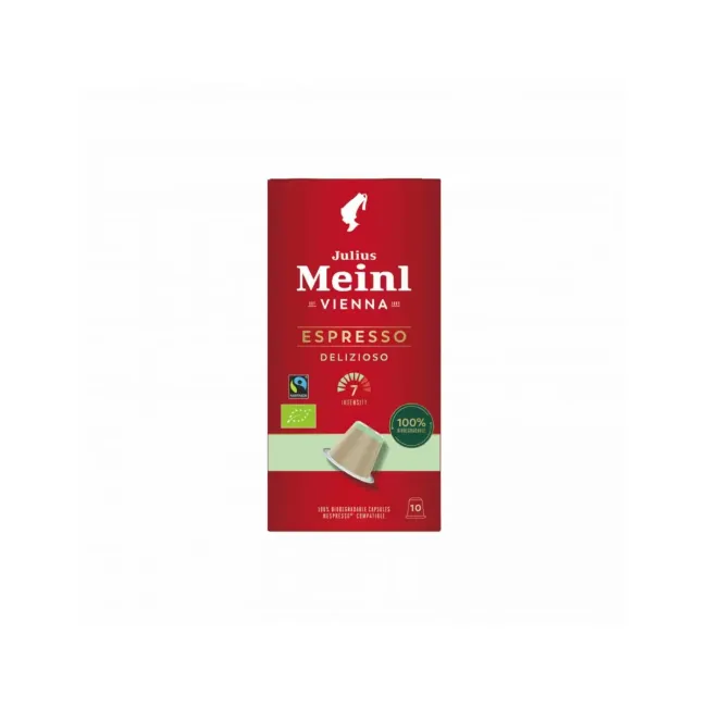 Cafea Julius Meinl Espresso Delizioso Bio Fairtrade (10 capsule x 5.6 gr) - compatibil Nespresso