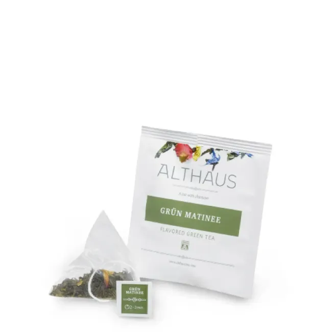 Ceai Verde Althaus Pyra Pack Green Matinee 15 piramide