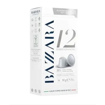 Cafea Bazzara Dodicigrancru (10 capsule aluminiu) - compatibile Nespresso