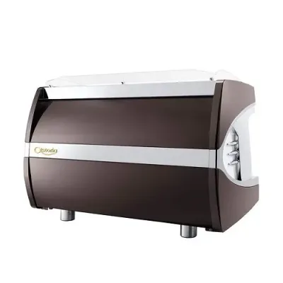 Espressor Profesional Electronic Astoria Sabrina SAE 2 Grupuri Brown/Chrome cu Display + Filtru apa GRATUIT