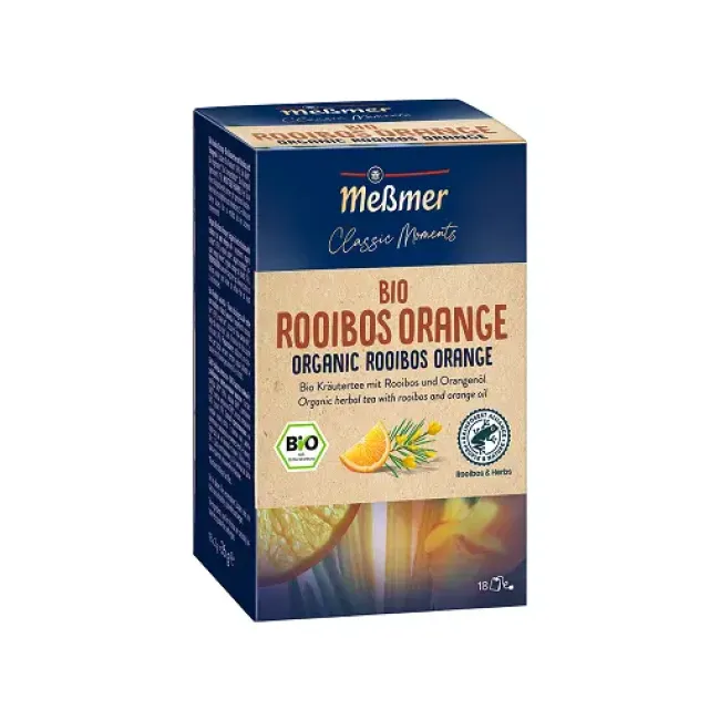 Ceai Messmer Classic Moments Bio Rooibos si Portocala 18 plicuri